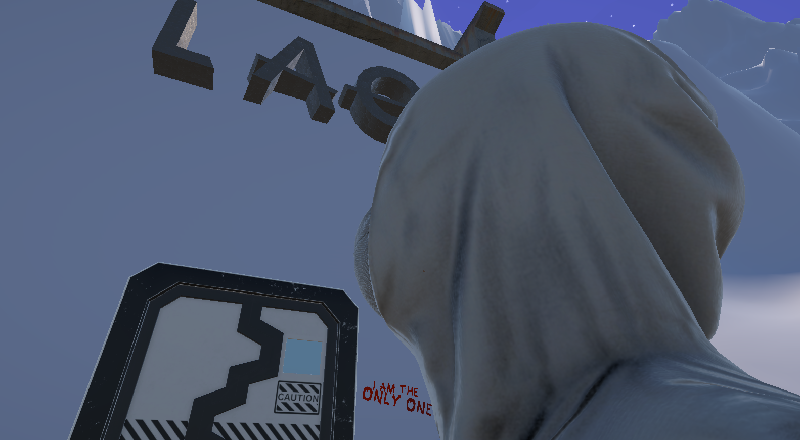 Screenshot of the game on the first level of the game 'I AM THE ONLY ONE'.