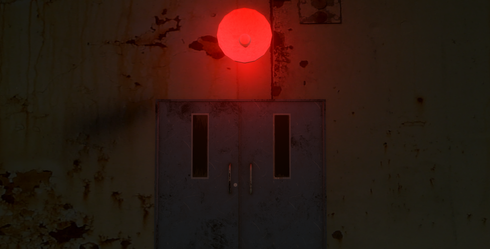 Screenshot of the door of the second level of the game 'I AM THE ONLY ONE'.