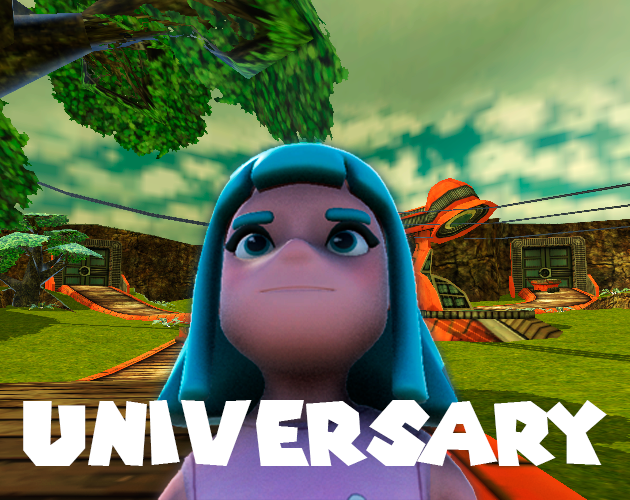 Screenshot of the cover of the game Universary for the Unity Game Jam 2025'.